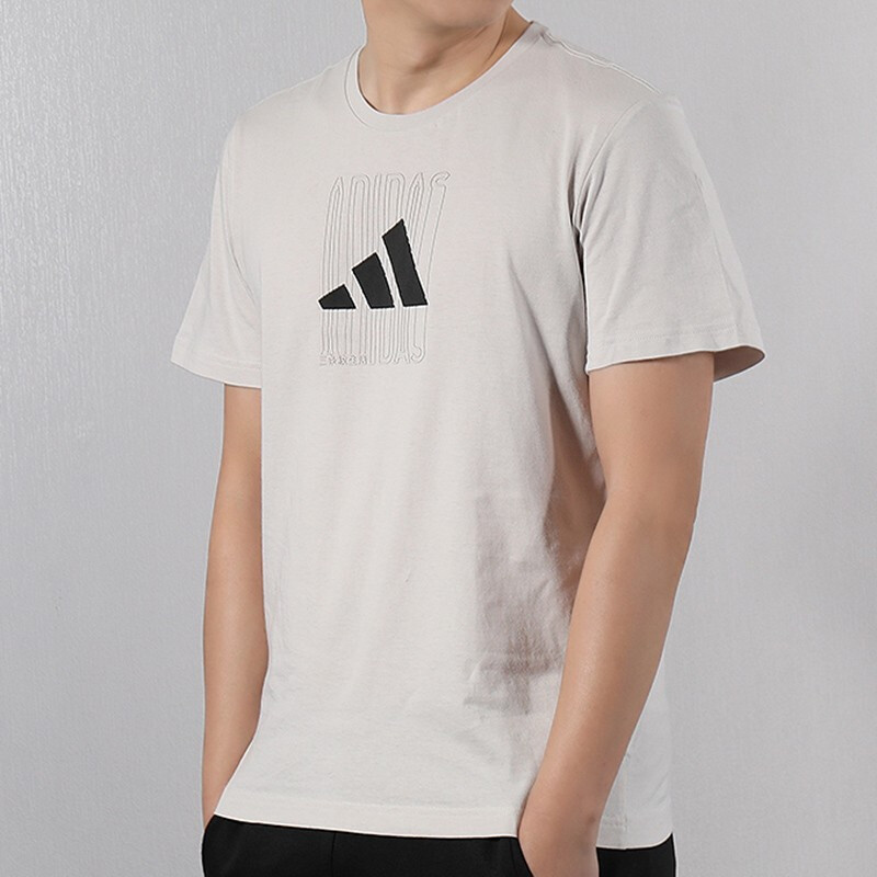 Adidas阿迪达斯男装 2019夏季新款舒适耐磨透气上衣 跑步健身训练圆领休闲短袖T恤DV3058 C