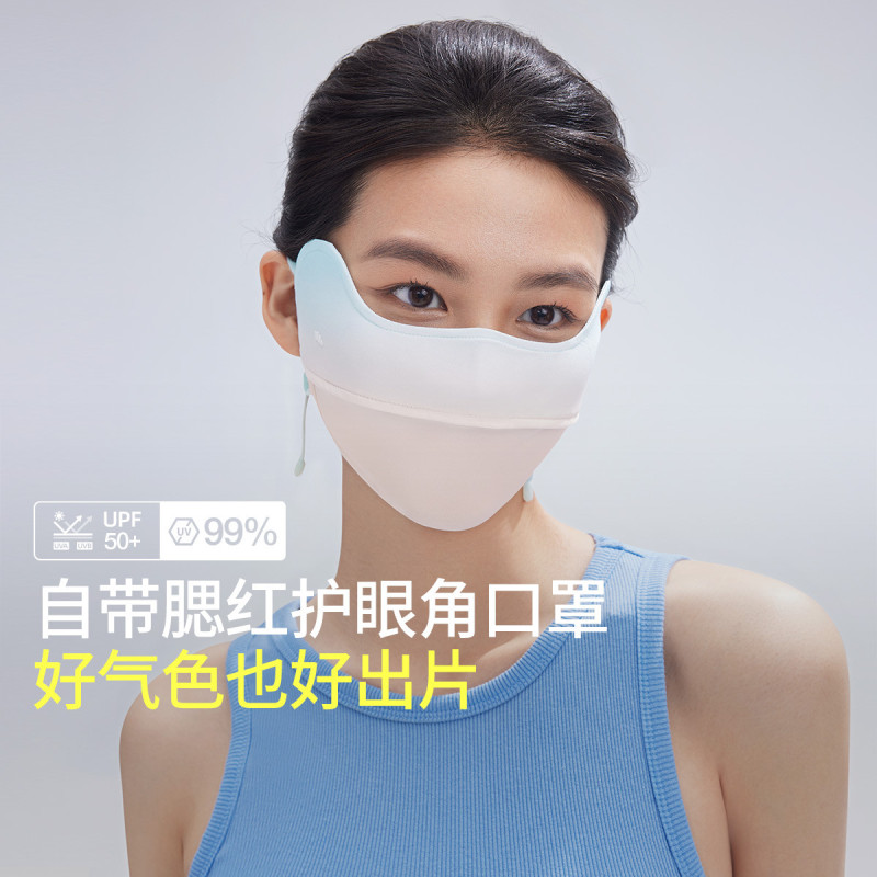 腮红护眼角立体防晒口罩塑颜修容AL33424开车防紫外线女夏遮阳
