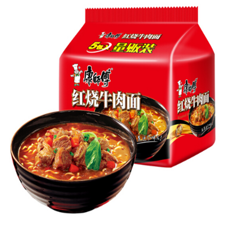 康师傅方便面 好滋味 红烧牛肉面97g*30包 方便速食泡面