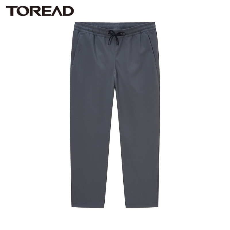 探路者旅行裤户外防风保暖男裤2021秋冬季新款户外男式弹力耐磨舒适松紧带抽绳户外休闲裤