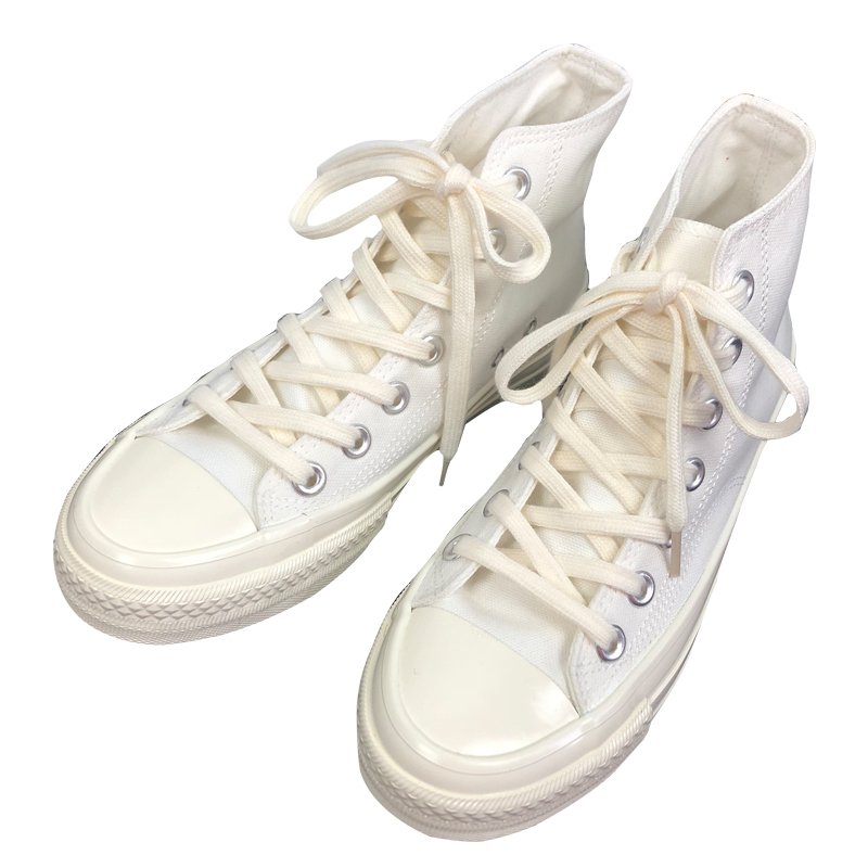 1970s纯白色高帮帆布鞋女ulzzang百搭鞋子2021新款小白鞋女ins潮纯