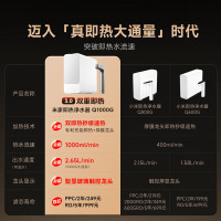 [免费标准安装]小米米家即热净水器Q1000 厨下式直饮机加热净水器 双重即热大通量 触控智显龙头 精准选温