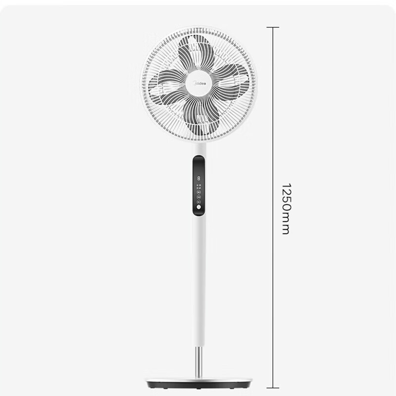 美的(Midea)落地扇家用电风扇直流变频立式轻音遥控语音智控空调伴侣卧室客厅轻音摇头风扇 FSD35STL高清大图
