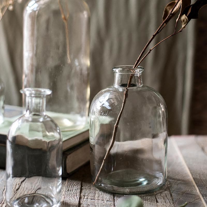 美帮汇小口玻璃瓶 花瓶花器花插 清新森系INS日式北欧装饰摆件 B图片