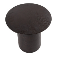 鼎南浮月茶几简约现代客厅小户型圆桌沙发边几阳台置物架碳黑色0.5米