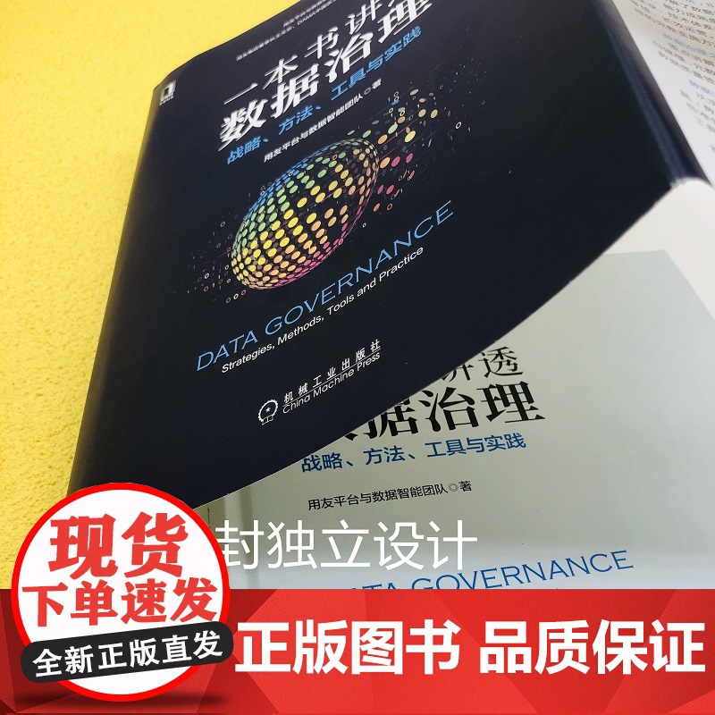 一本书讲透数据治理:战略方法工具与实践 用友平台与数据智能团队 用户画像 DAMA 标签 数据管理 著机械工业出版社 计高清大图