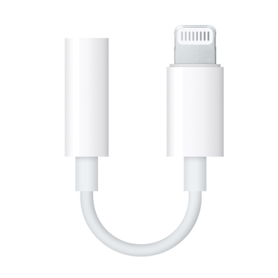 Apple 原装耳机转换器lightning转3.5mm手机专用转接头通用连接线0.3M长