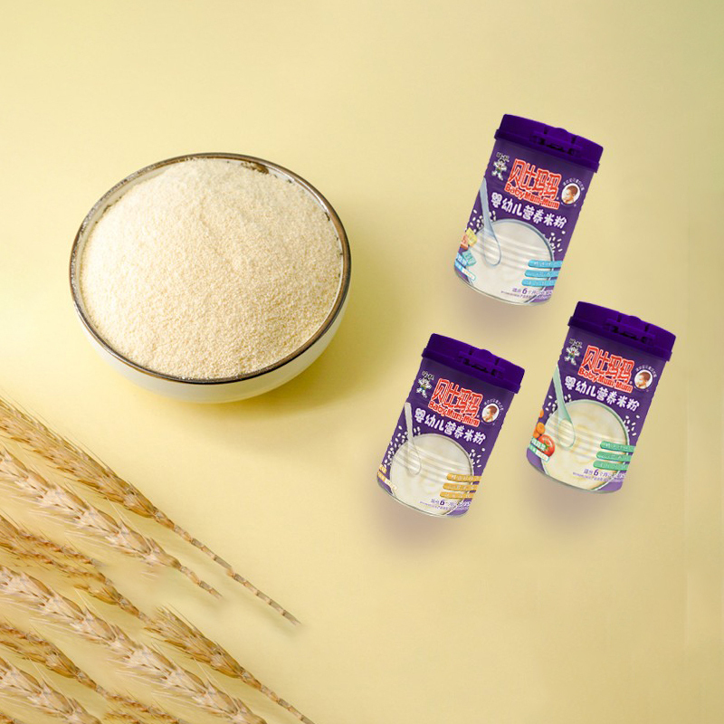 旺旺贝比玛玛罐装营养辅食多维蔬菜米粉250g罐