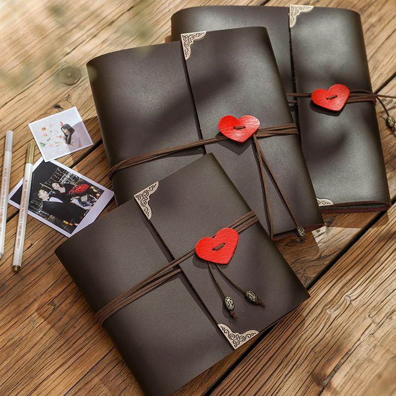 diy相册手工自制作创意粘贴照片纪念册手绘情侣闺蜜皮质相薄三维工匠