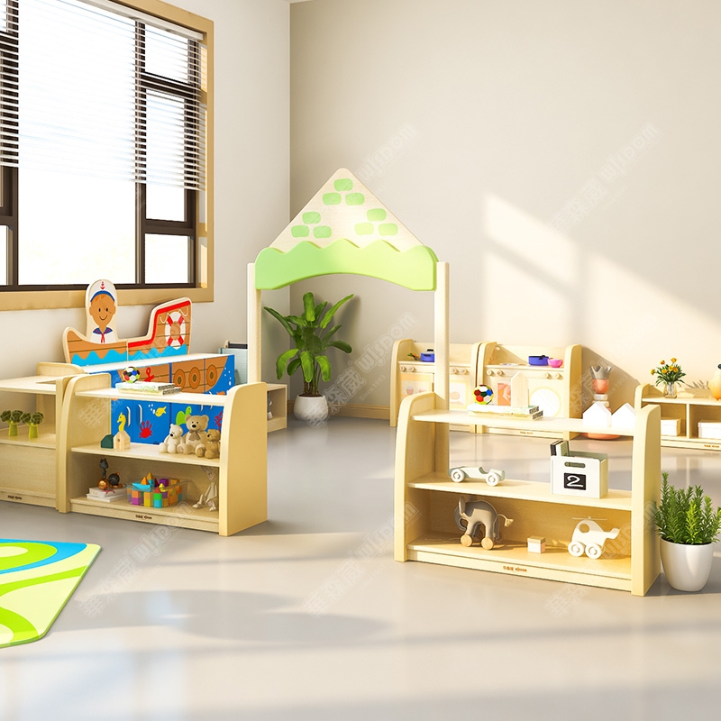 华森葳儿童家具 淘乐幼儿城堡入口-米色高清大图