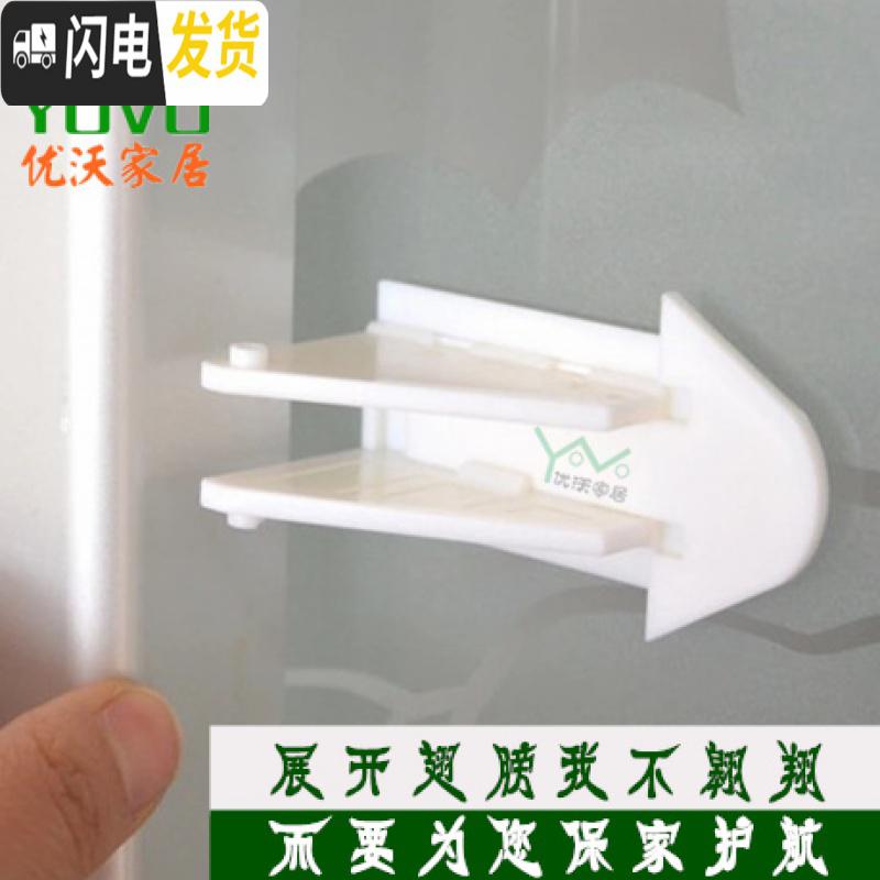 三维工匠窗锁玻璃移锁推拉窗户锁免打孔铝合金塑钢防盗纱窗锁儿童安全锁 [6只]褐色送免钉胶房门安全扣高清大图