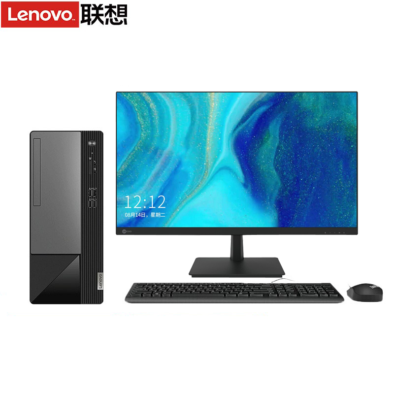 联想(Lenovo)扬天M460 商用台式电脑整机(i3-13100 8G 512G固态硬盘 Win11)27英寸显示器高清大图