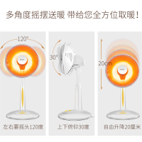 格力(GREE)取暖器 家用小太阳速热柔光电热扇 摇头送暖烤火炉 台地两用高度可调宿舍定时节能电暖器 FGH-10B