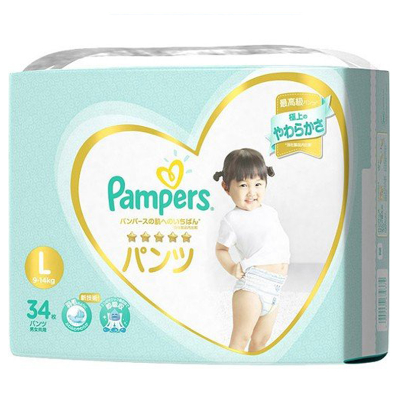 帮宝适Pampers 一级棒拉拉裤 L34片 9-15kg