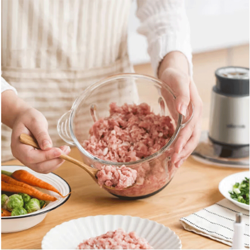小熊(Bear) 家用电动不锈钢搅拌机绞馅机切碎肉机辅食料理机绞菜打蒜机QSJ-B03Y7高清大图