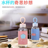 小清新防烫皮革套单层玻璃水杯