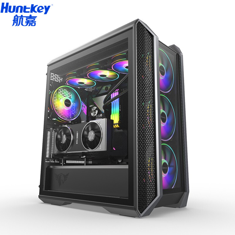 航嘉(Huntkey)MVP凯撒电竞游戏机箱(i9-10900k 16GB 250G固态+1TB RTX4000 8G显卡 Z490-plus主板 水封风扇)