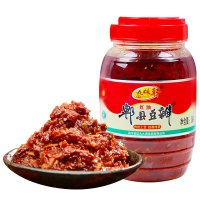 九味軒红油郫县豆瓣酱1000g 辣椒酱 香辣酱 瓶装调味酱料 四川回锅肉调料 川菜豆瓣鱼调味品炒菜料 手工火锅底料原料