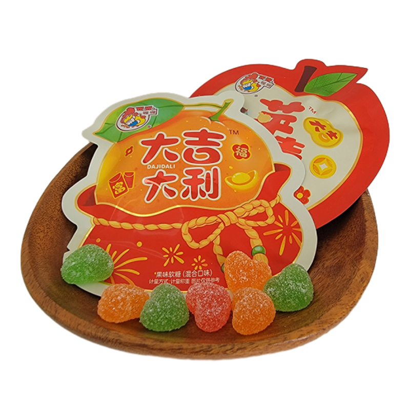 喔喔果味软糖散装250g混合口味婚庆结婚喜糖年货休闲零食品高清大图