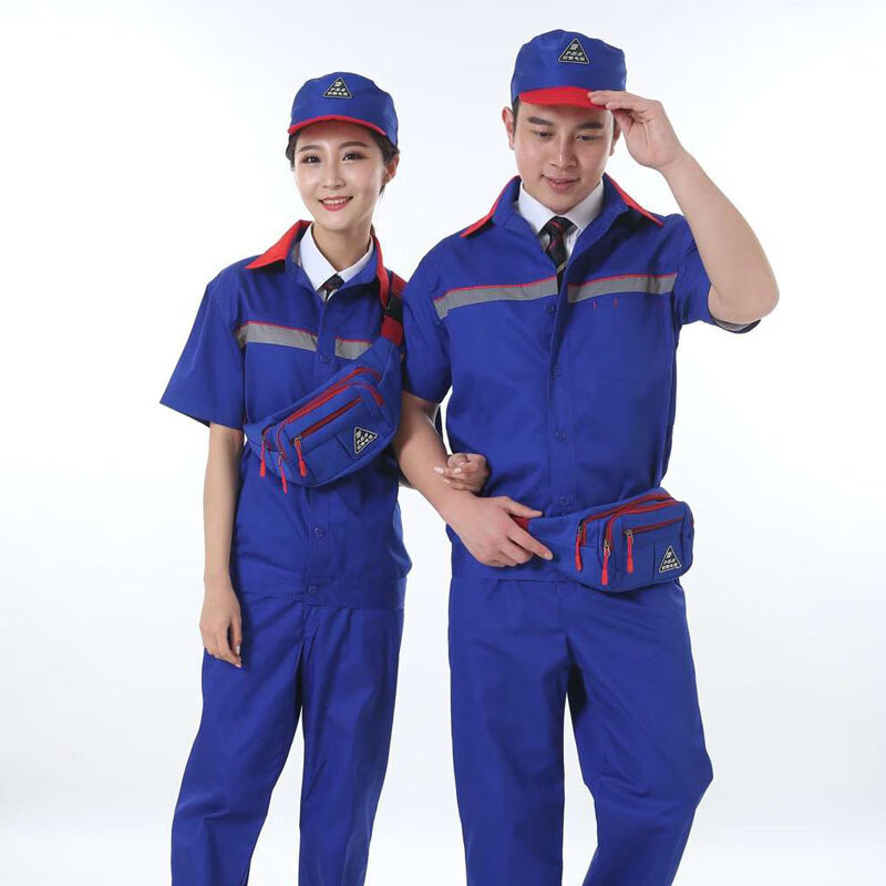谋福 防静电工作服套装 帽子[艳蓝色]高清大图
