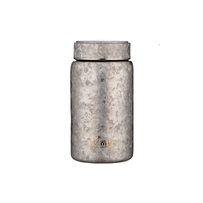 希诺(HEENOOR)纯钛茶叶罐便携式茶罐小钛罐 XN-T109 590ml