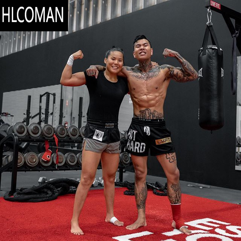 HLCOMAN美式拳击运动短裤男三分裤跑步健身速干武术散打训练篮球裤夏季潮