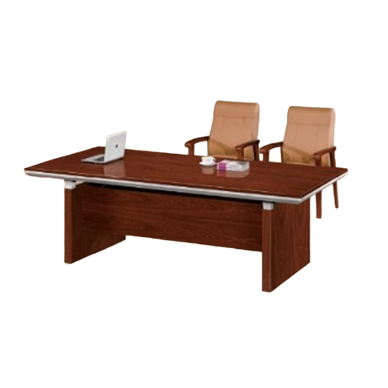 大央会议桌H-0224 2400W*1200D*760H 办公家具会议桌长方形大型长桌简约现代会议室洽谈桌高清大图