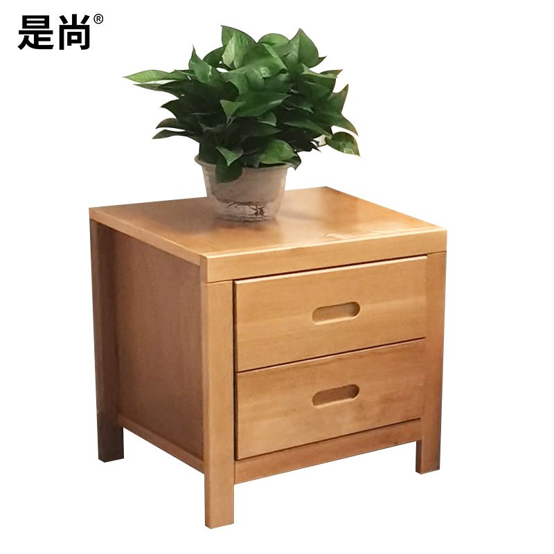 是尚 床头柜 实木床头柜 450*400*500mm高清大图