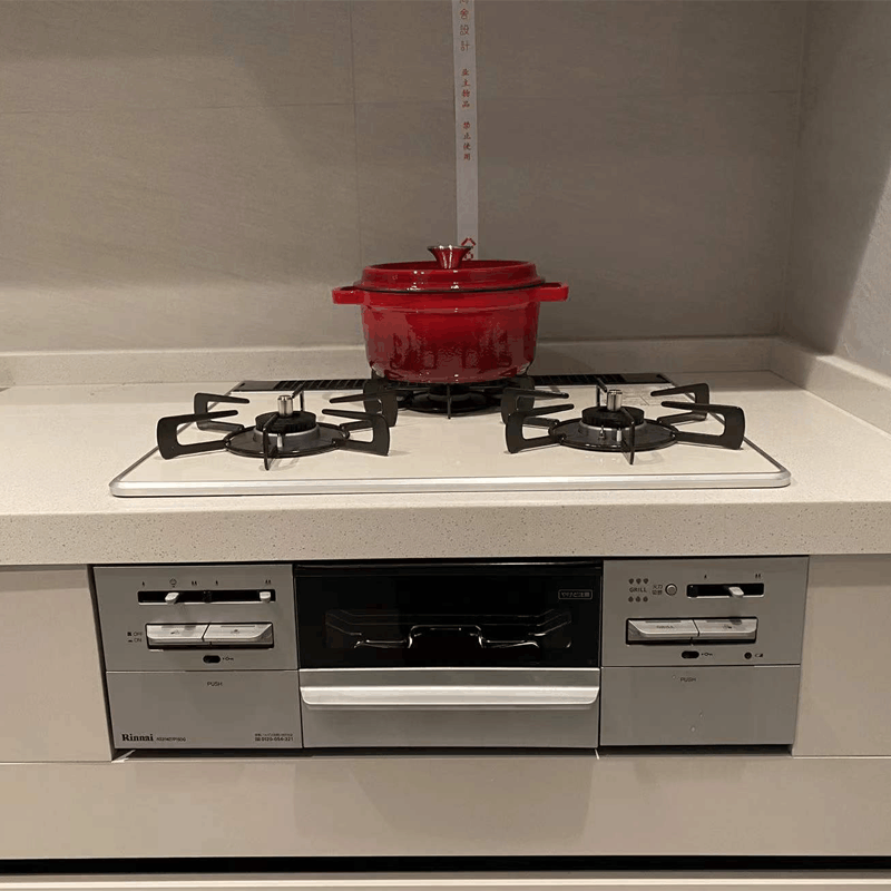 日本林内燃气灶Mytone60嵌入式三眼灶煤气炉烤箱自动烤配烤盘天然气RS31W35T2DGVW23款图片