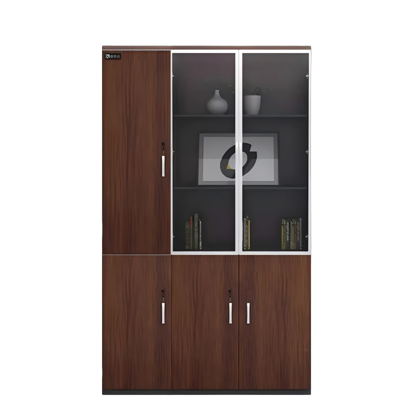 盛铁达 胡桃色铝合金文件柜1200*400*2000mm STD-XXKG18 张高清大图
