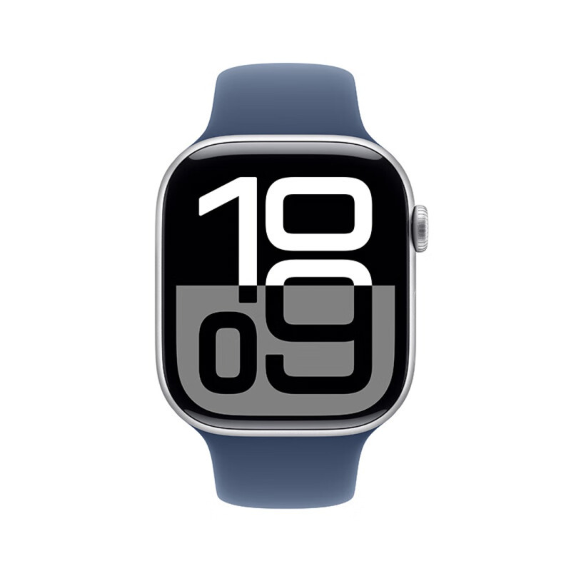 Apple Watch Series 10 (GPS) 46毫米银色铝金属表壳运动型表带-M/L MX223CH/B