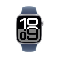 Apple Watch Series 10 (GPS) 46毫米银色铝金属表壳运动型表带-M/L MX223CH/B