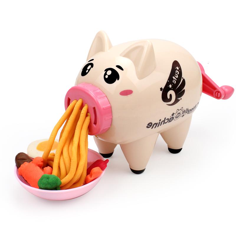 小猪彩泥面条机橡皮泥模具工具套装儿童冰淇淋粘土抖音玩具 多功能冰淇淋雪糕冰棒+12泥