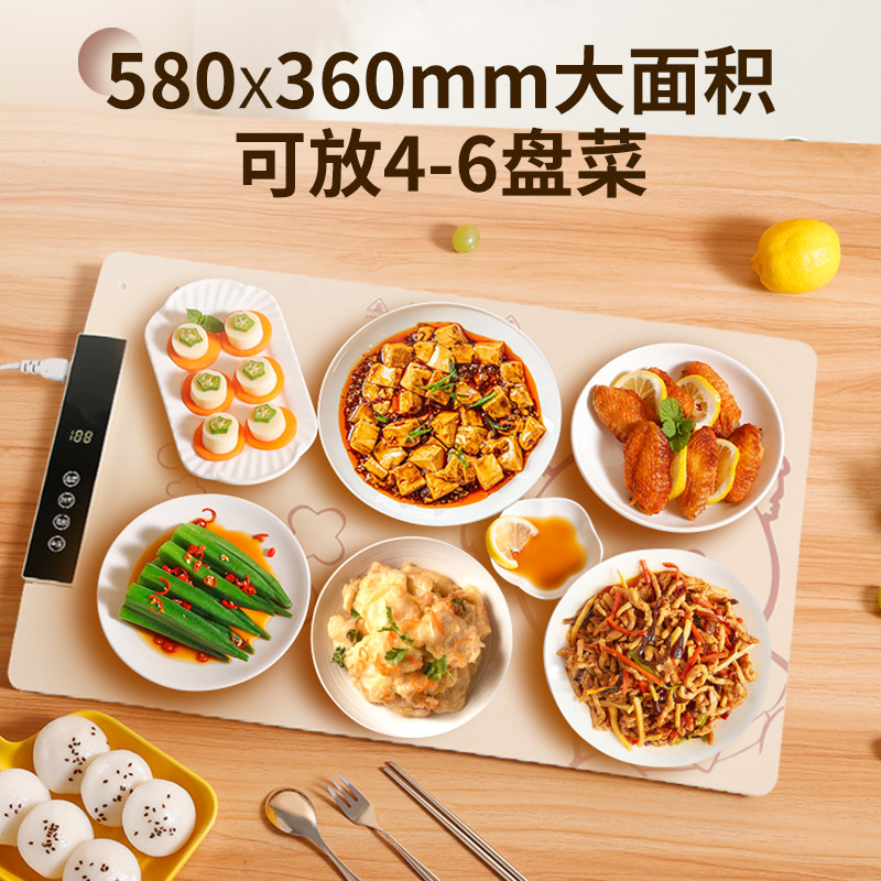荣事达柔性暖菜板家用饭菜保温板多功能可折叠保温加热垫2025年新款高清大图