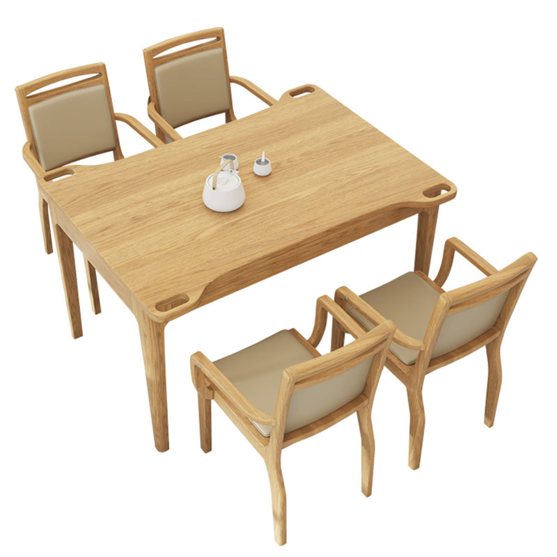 芙瑞塔桌椅组合一桌四椅套高清大图