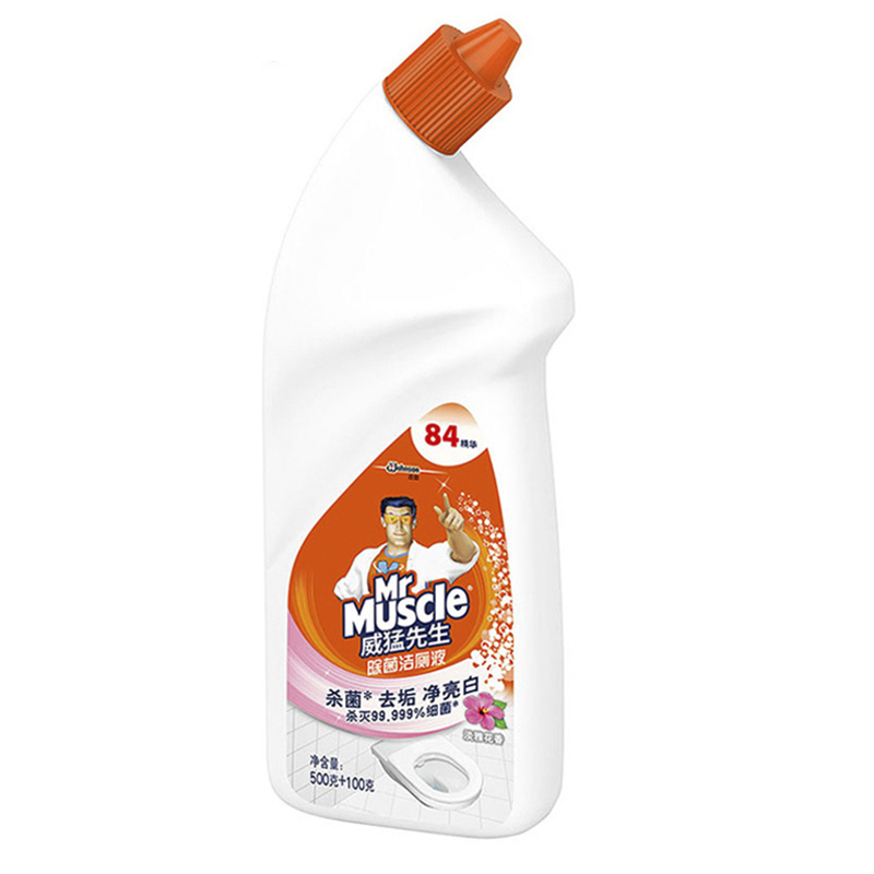 威猛先生(Mr Muscle)洁菌适 除菌洁厕液(淡雅花香)600g 除菌 洁厕灵 含84精华 除臭 去味 洁厕剂
