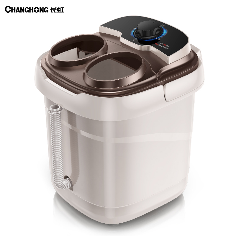 长虹(CHANGHONG)足浴盆脚动按摩加热家用小型泡脚高深桶恒温洗脚机神器