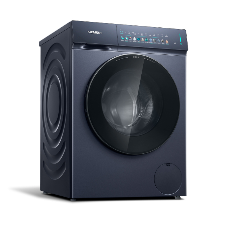西门子小幸熨洗干一体机WN54K7G10W 湖蕴蓝 蒸汽除皱 深层净洗高清大图
