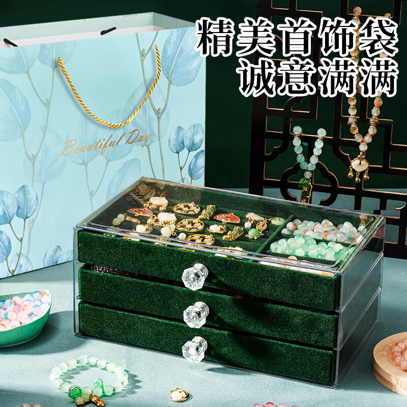 国风串珠首饰盒套餐【750珠】高清大图