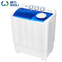 威力(WEILI)8公斤双缸洗衣机半自动 双桶洗衣机 强劲洗涤 动力十足 洗脱分离 XPB80-8082S