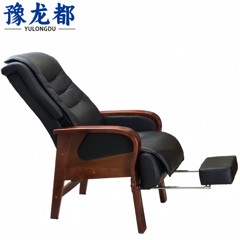 豫龙都 办公椅 带脚踏 把高清大图
