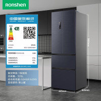 容声(Ronshen)329升一级变频风冷无霜 母婴电冰箱家用 四开门可嵌入法式超薄 离子净味BCD-329WD16MP