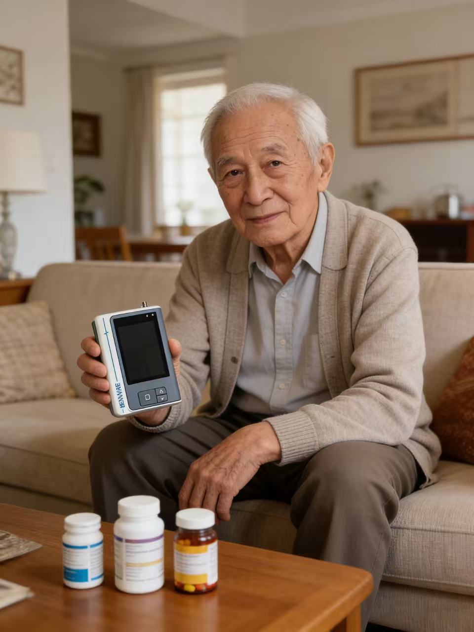 百慧医疗BENEWARE 动态心电血压记录仪 HB-100 家用便携设计高清大图