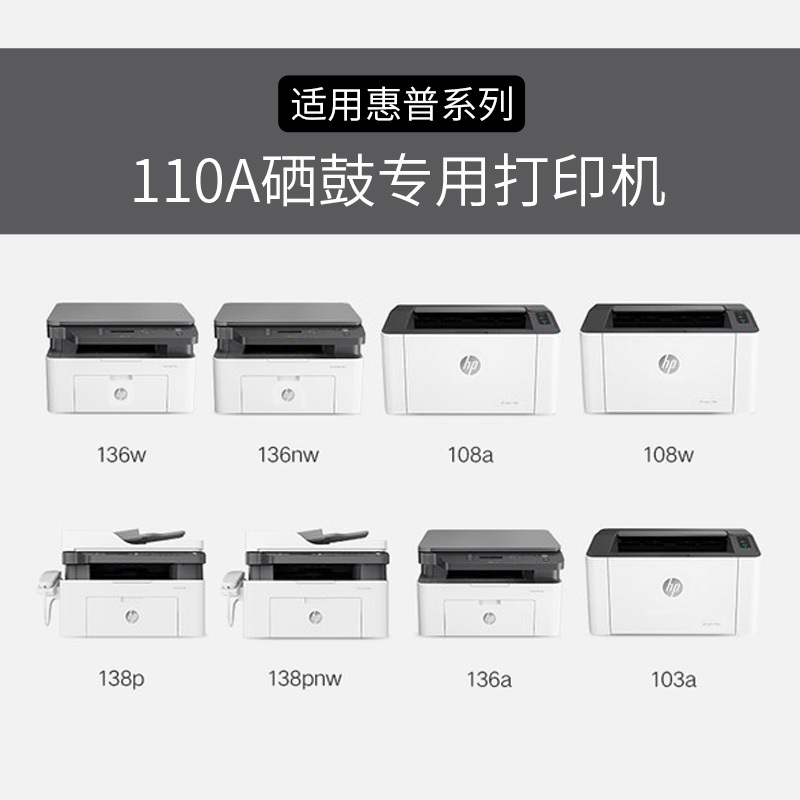 赛格适合HP惠普136w硒鼓W1110A墨盒m136a/136nw粉盒110a墨粉103A 108a/108w打印机