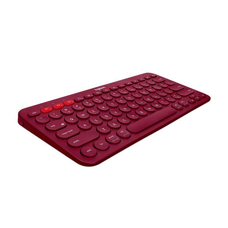 罗技(Logitech)K380无线蓝牙键盘多功能便携智能蓝牙安卓苹果电脑手机 多设备蓝牙键盘 红色