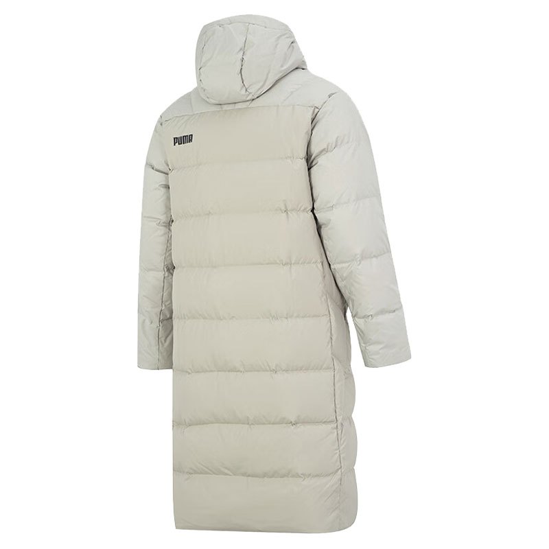 puma彪马长款羽绒服男子22冬季新款休闲连帽保暖羽绒服67243568视频