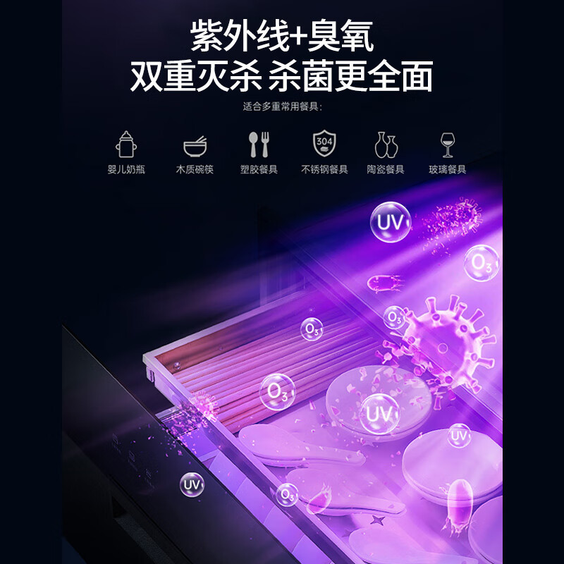 容声(RONGSHENG)消毒柜家用嵌入式消毒碗柜婴式消毒碗柜烘干一体机家庭碗筷餐具消毒收纳柜餐具柜三层大容量 二星级高清大图
