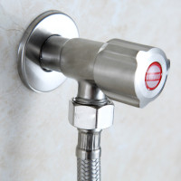 洁冠 角阀全铜冷热水阀门 热水器开关家用止水阀八字阀304不锈钢三角阀