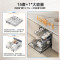老板(Robam)[灶下120L大容量]盐系G1mini2.0黑嵌入式洗碗机家用全自动独立消毒分层洗W64B35D