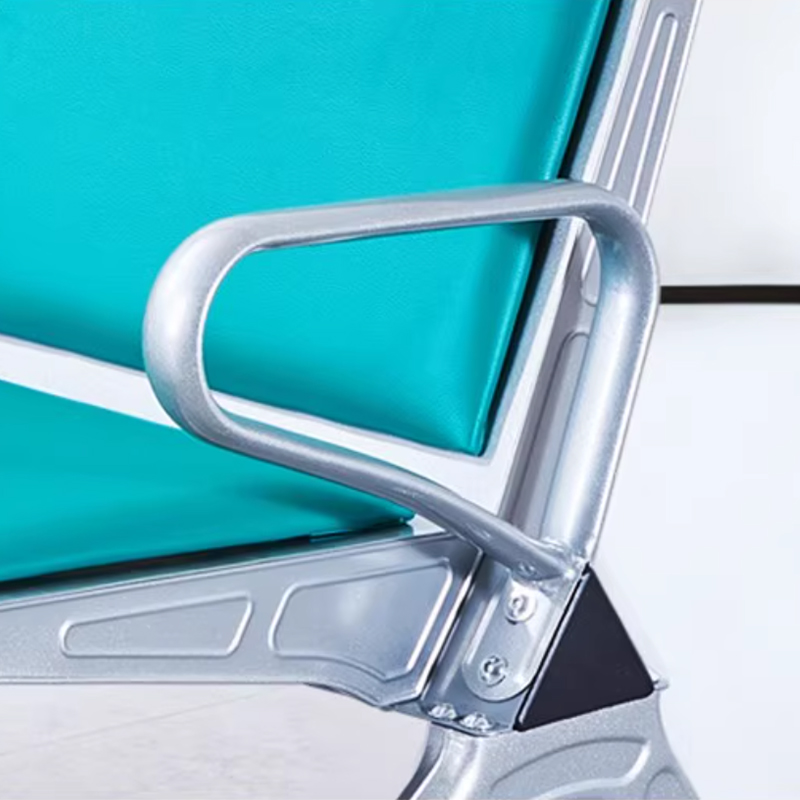 中豫鑫泽 ZYXZ5021039 连排椅机场椅公共座椅长椅等候椅 三人位加2茶几绿色坐垫高清大图